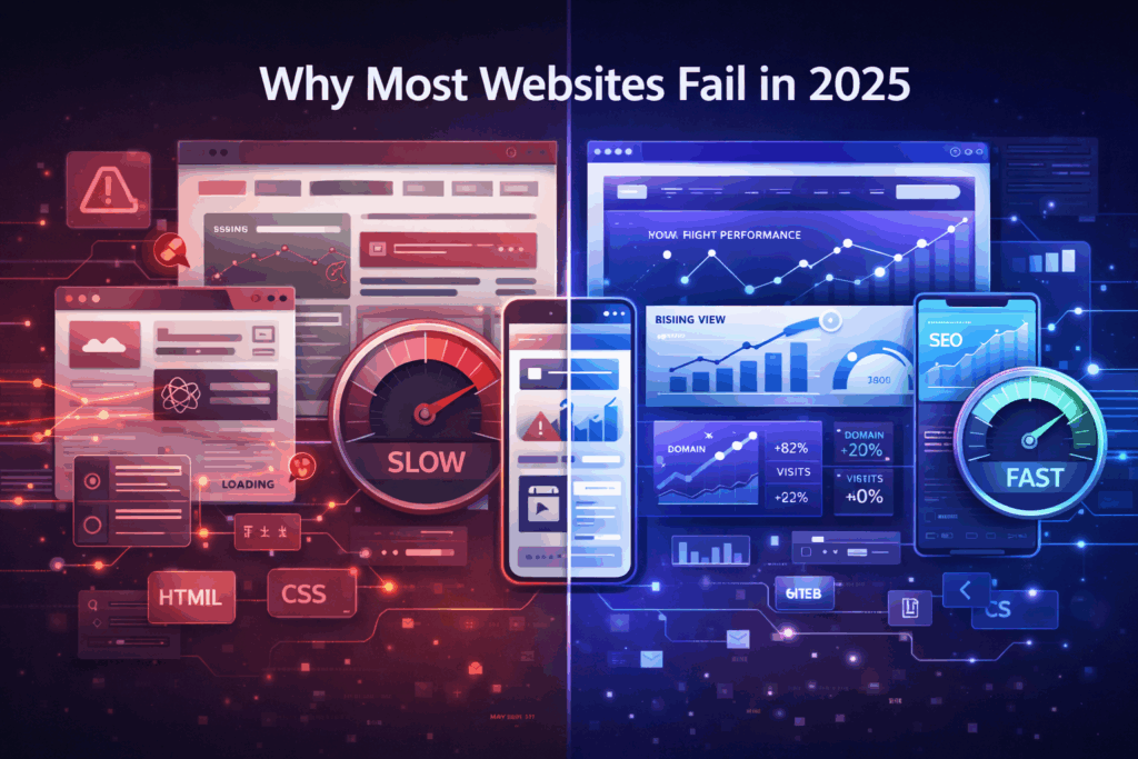 Why most websites fail in 2025 due to poor speed UX and SEO